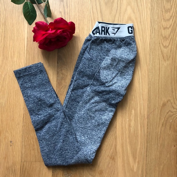 Gymshark Pants - Gymshark flex legging -sapphire blue/grey marl XS